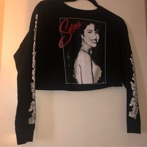 Selena Long Sleeve Cropped Shirt